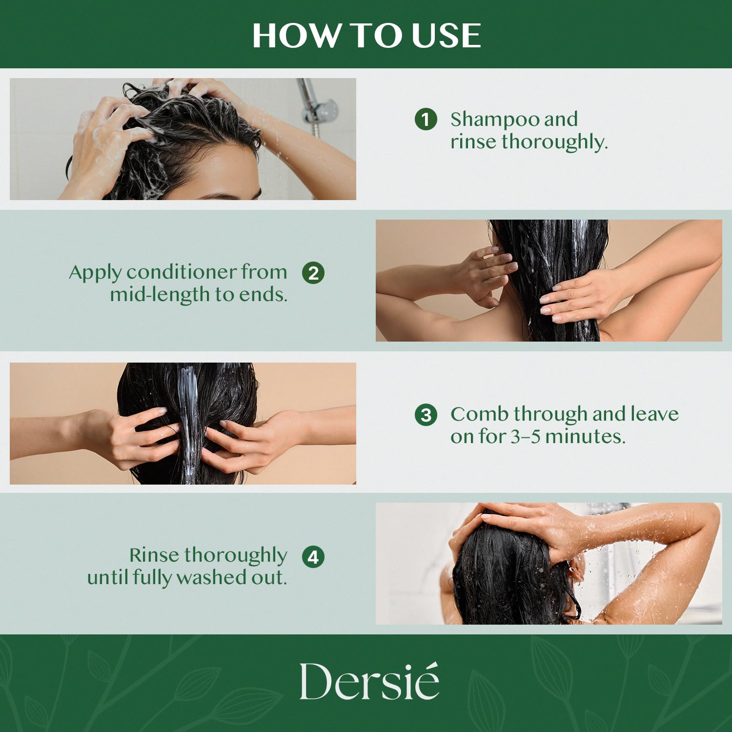 Dersie Batana Oil Hair Growth Conditioner: Infused with Batana Oil & Biotin for Hair Growth – Moisturizing & Nourishing Formula for Thinning, Dry, or Damaged Hair (10 fl oz)