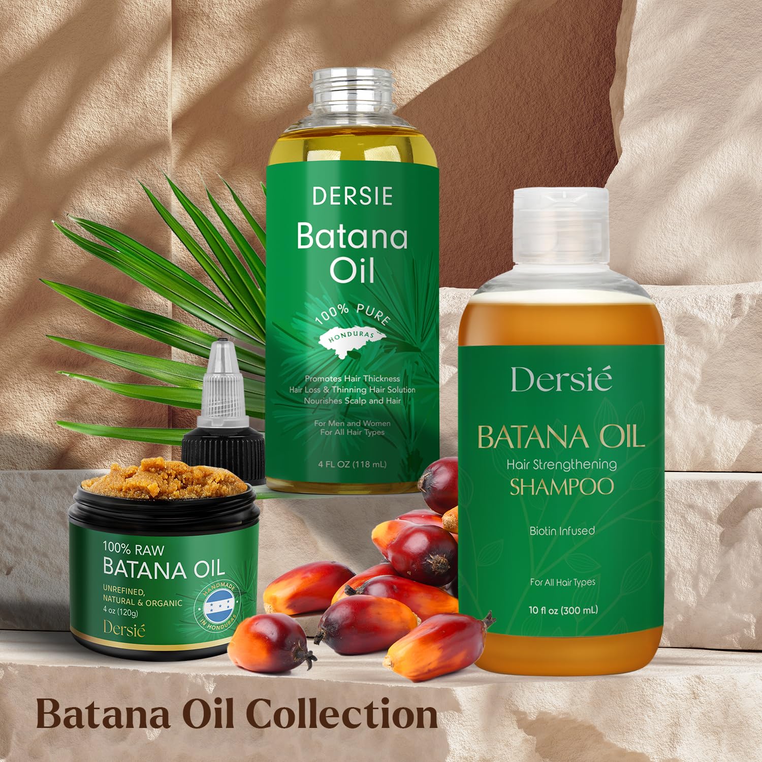 Batana Oil Shampoo for Hair Growth: Batana Shampoo for Hair Loss and Thinning Hair - Infused with Biotin and Rosemary Oil - Hair Growth Shampoo for Women & Men - Sulfate Free & Paraben Free (10 FL OZ)